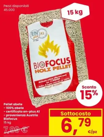 Pellet abete Biofocus