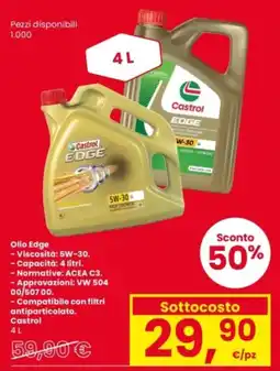 Interspar Olio Edge Castrol offerta
