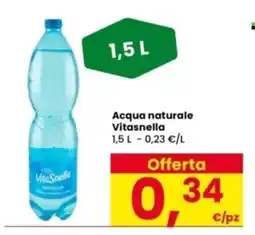 Interspar Acqua naturale Vitasnella offerta