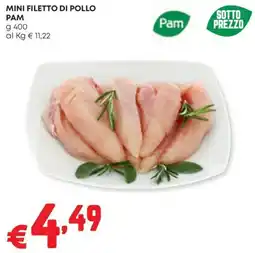 Panorama Mini filetto di pollo Pam offerta