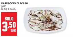 Panorama Carpaccio di polpo offerta