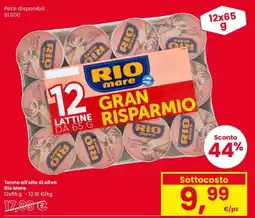 Interspar Tonno all'olio di oliva Rio Mare offerta