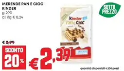 Panorama Kinder Pan e Cioc offerta