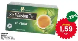 Interspar Tè Verde Sir Winston Tea offerta