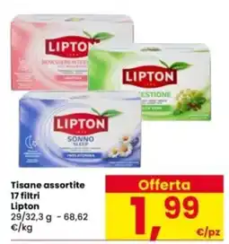 Interspar Tisane assortite Lipton offerta