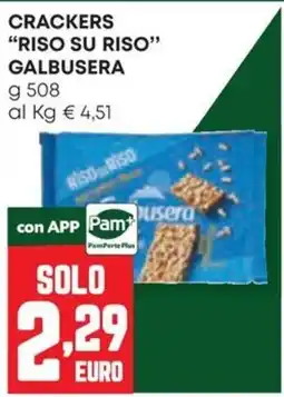 Panorama Crackers "Riso su Riso" Galbusera offerta