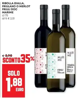 Panorama Ribolla gialla, friulano o merlot friuli doc marime offerta