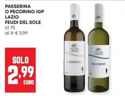 Panorama Passerina o Pecorino IGP Feudi del Sole offerta