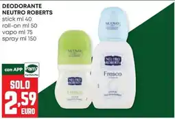 Panorama Deodorante Neutro Roberts offerta