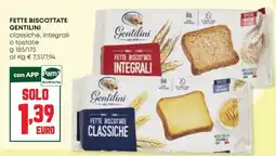 Panorama Fette biscottate Gentilini classiche offerta