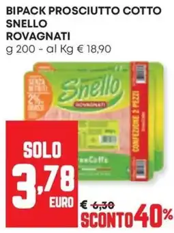 Panorama Bipack prosciutto cotto snello rovagnati offerta