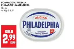 Panorama Formaggio fresco Philadelphia Original offerta