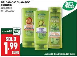 Pam Balsamo o shampoo Fructis offerta