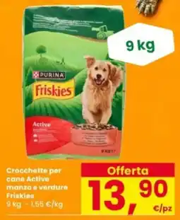 Interspar Crocchette per cane Active manzo e verdure Friskies offerta