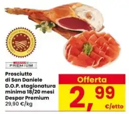 Interspar Prosciutto di San Daniele D.O.P. stagionatura minima 18/20 mesi Despar Premium offerta