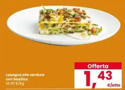 Interspar Lasagne alle verdure con basilico offerta
