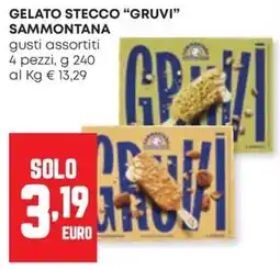 Panorama Gelato stecco Gruvi Sammontana offerta