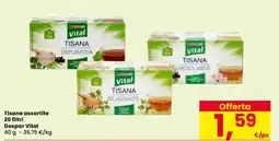 Interspar Tisane assortite Despar Vital offerta