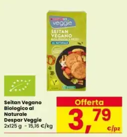 Interspar Seitan Vegano Biologico al Naturale Despar Veggie offerta