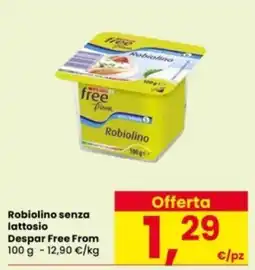 Interspar Robiolino senza lattosio Despar Free From offerta
