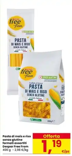 Interspar Pasta di mais e riso senza glutine offerta