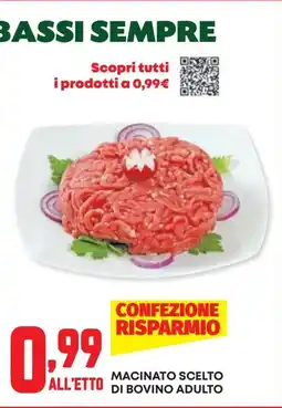 Panorama Macinato scelto di bovino adulto offerta
