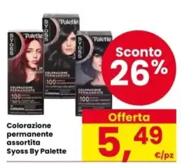 Interspar Colorazione permanente assortita Syoss By Palette offerta