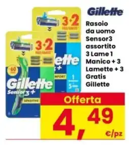 Interspar Rasoio da uomo Sensor3 assortito offerta