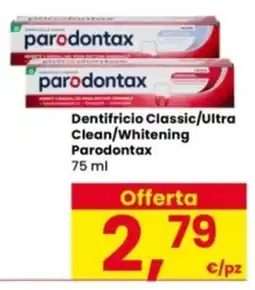 Interspar Dentifricio Classic/Ultra Clean/Whitening Parodontax offerta