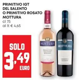 Pam Primitivo IGT del Salento o Primitivo Rosato Mottura offerta