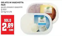 Panorama Gelato in vaschetta Pam offerta