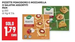 Panorama Pizette pomodoro e mozzarella Pam offerta