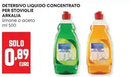 Panorama Detersivo liquido concentrato per stoviglie Arkalia offerta