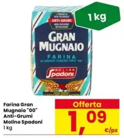 Interspar Farina Gran Mugnaio 00 Anti-Grumi Molino Spadoni offerta
