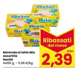 Interspar Merenda al latte Mio assortita Nestlé offerta