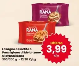 Interspar Lasagne assortite o Parmigiana di Melanzane Giovanni Rana offerta