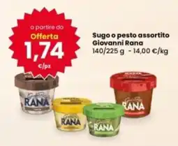 Interspar Sugo o pesto assortito Giovanni Rana offerta