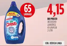 Carico Cash & Carry Bio Presto detersivo lavatrice offerta