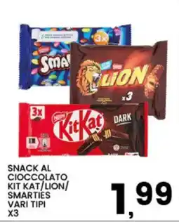 Interspar Snack al cioccolato Kit Kat/Lion/Smarties vari tipi offerta