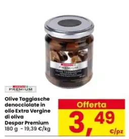 Interspar Olive Taggiasche denocciolate in olio Extra Vergine di oliva Despar Premium offerta