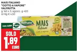 Pam Mais italiano Valfrutta offerta