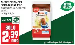 Pam Kinder Colazione Più offerta