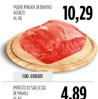 Carico Cash & Carry Polpa magra di bovino adulto offerta