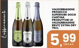 Interspar Valdobbiadene Prosecco Superiore DOCG Brut/Extra Dry offerta