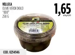 Carico Cash & Carry Velleca olive verdi dolci "000" offerta