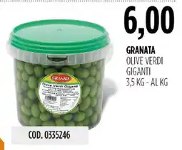 Carico Cash & Carry Granata olive verdi giganti offerta