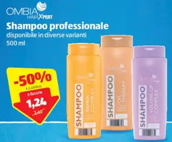 ALDI Ombia Hair Xpert Shampoo professionale 500 ml offerta