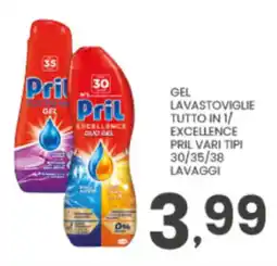 Despar Pril gel lavastoviglie tutto in 1/ excellence duo gel offerta
