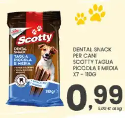 Despar Scotty dental snack taglia piccola e media offerta