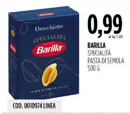 Carico Cash & Carry Barilla Specialità Pasta di Semola offerta